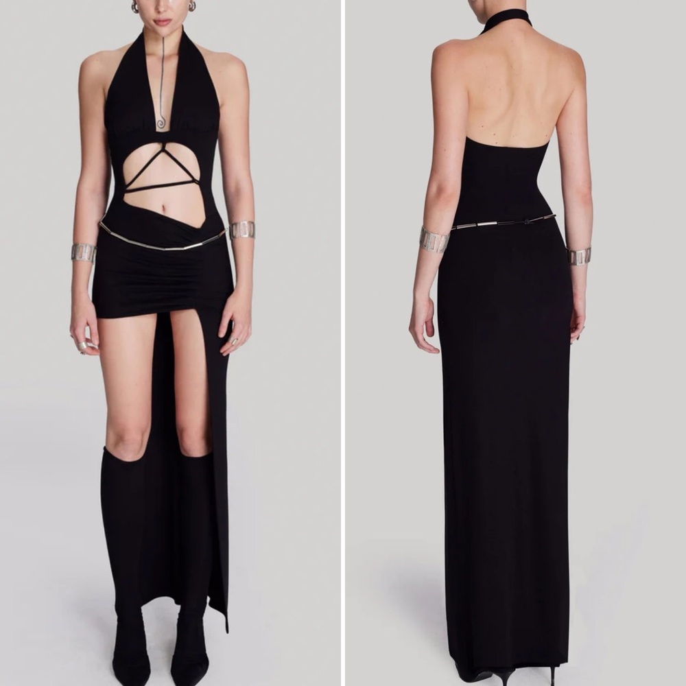 IAMNOTBASIC DEMETER DRESS IN BLACK